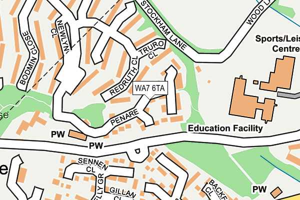 WA7 6TA map - OS OpenMap – Local (Ordnance Survey) WA7 6TA map - OS OpenMap – Local (Ordnance Survey)