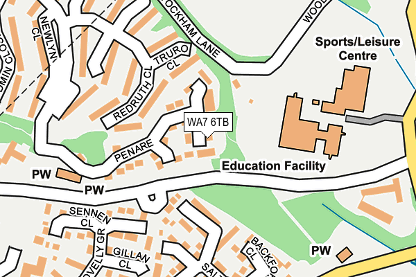 WA7 6TB map - OS OpenMap – Local (Ordnance Survey) WA7 6TB map - OS OpenMap – Local (Ordnance Survey)