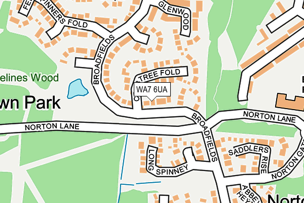 WA7 6UA map - OS OpenMap – Local (Ordnance Survey) WA7 6UA map - OS OpenMap – Local (Ordnance Survey)