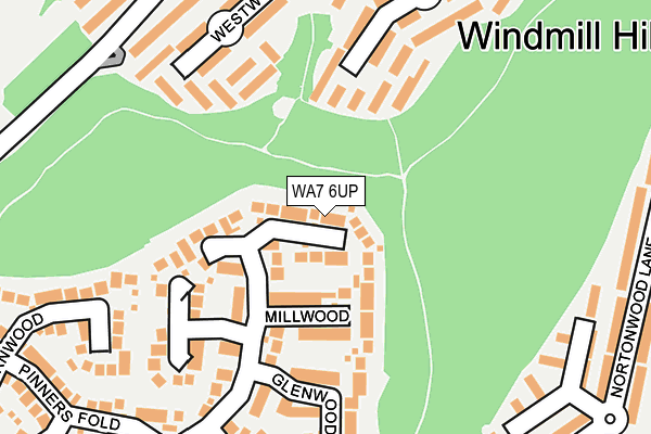 WA7 6UP map - OS OpenMap – Local (Ordnance Survey) WA7 6UP map - OS OpenMap – Local (Ordnance Survey)
