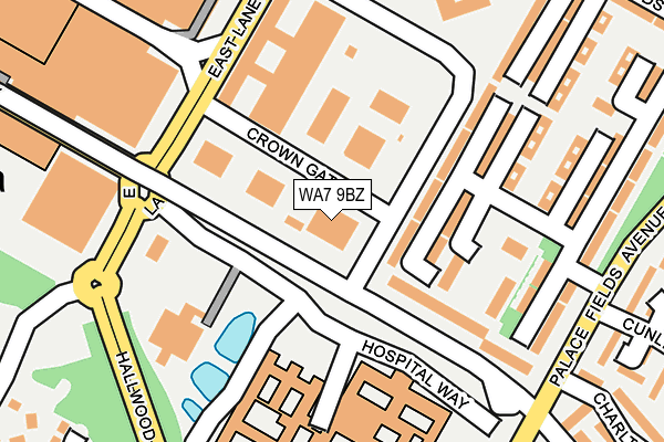 WA7 9BZ map - OS OpenMap – Local (Ordnance Survey) WA7 9BZ map - OS OpenMap – Local (Ordnance Survey)