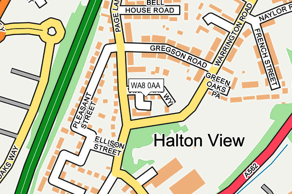 WA8 0AA map - OS OpenMap – Local (Ordnance Survey) WA8 0AA map - OS OpenMap – Local (Ordnance Survey)