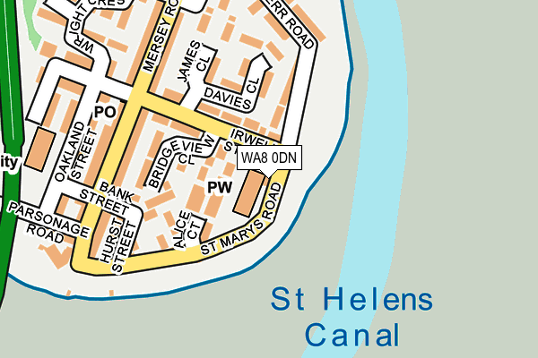 WA8 0DN map - OS OpenMap – Local (Ordnance Survey) WA8 0DN map - OS OpenMap – Local (Ordnance Survey)