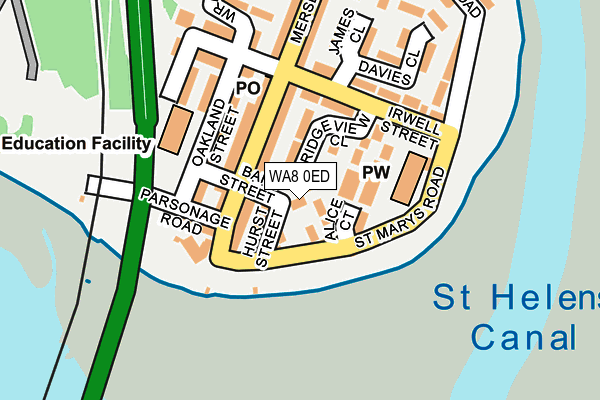 WA8 0ED map - OS OpenMap – Local (Ordnance Survey) WA8 0ED map - OS OpenMap – Local (Ordnance Survey)