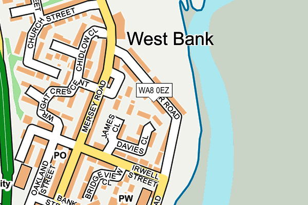 WA8 0EZ map - OS OpenMap – Local (Ordnance Survey) WA8 0EZ map - OS OpenMap – Local (Ordnance Survey)