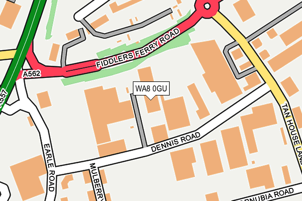 WA8 0GU map - OS OpenMap – Local (Ordnance Survey) WA8 0GU map - OS OpenMap – Local (Ordnance Survey)