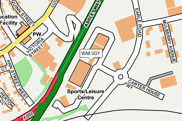 WA8 0GY map - OS OpenMap – Local (Ordnance Survey) WA8 0GY map - OS OpenMap – Local (Ordnance Survey)