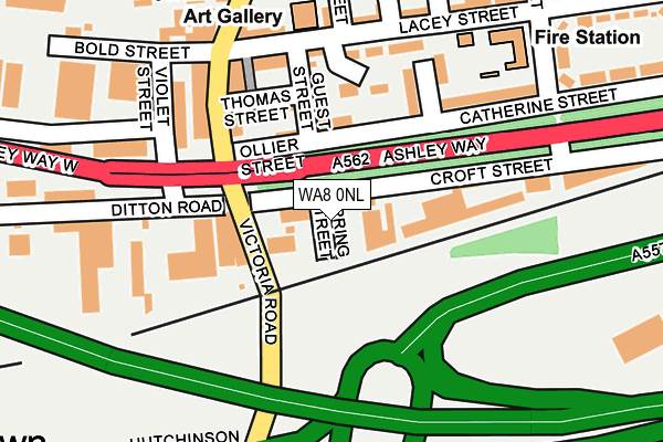 WA8 0NL map - OS OpenMap – Local (Ordnance Survey) WA8 0NL map - OS OpenMap – Local (Ordnance Survey)
