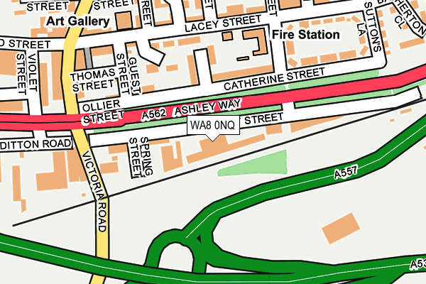 WA8 0NQ map - OS OpenMap – Local (Ordnance Survey) WA8 0NQ map - OS OpenMap – Local (Ordnance Survey)