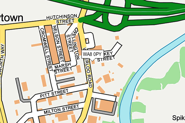 WA8 0PY map - OS OpenMap – Local (Ordnance Survey) WA8 0PY map - OS OpenMap – Local (Ordnance Survey)
