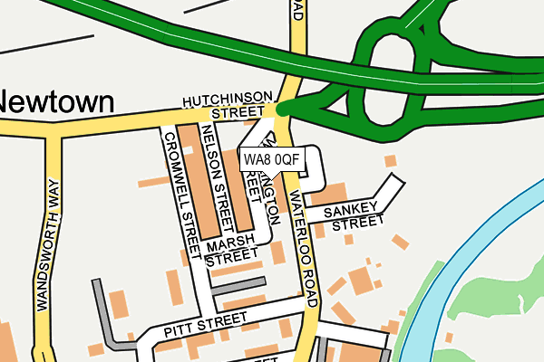 WA8 0QF map - OS OpenMap – Local (Ordnance Survey) WA8 0QF map - OS OpenMap – Local (Ordnance Survey)