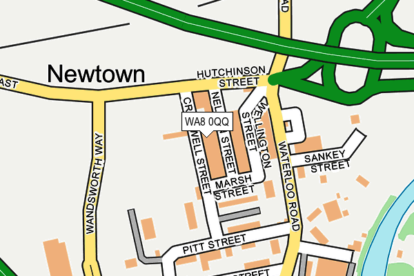 WA8 0QQ map - OS OpenMap – Local (Ordnance Survey) WA8 0QQ map - OS OpenMap – Local (Ordnance Survey)