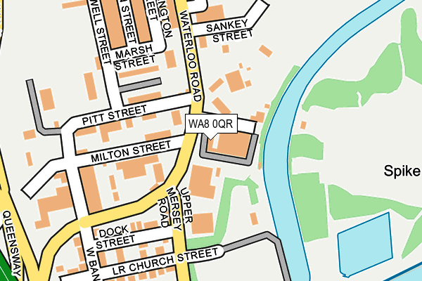 WA8 0QR map - OS OpenMap – Local (Ordnance Survey) WA8 0QR map - OS OpenMap – Local (Ordnance Survey)