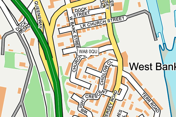 WA8 0QU map - OS OpenMap – Local (Ordnance Survey) WA8 0QU map - OS OpenMap – Local (Ordnance Survey)