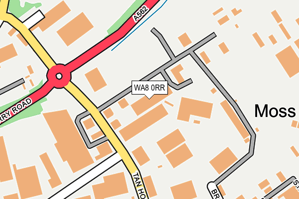 WA8 0RR map - OS OpenMap – Local (Ordnance Survey) WA8 0RR map - OS OpenMap – Local (Ordnance Survey)