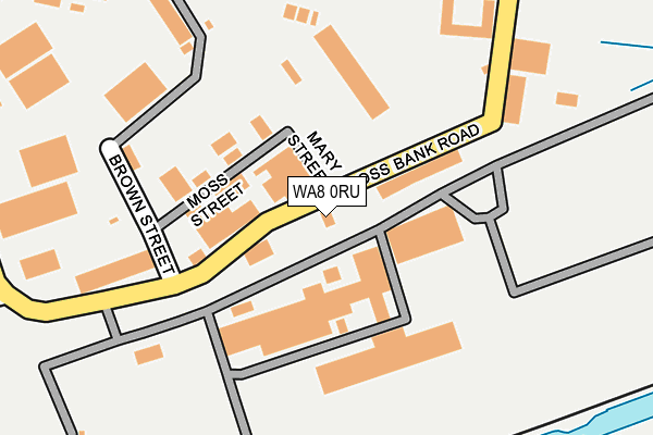 WA8 0RU map - OS OpenMap – Local (Ordnance Survey) WA8 0RU map - OS OpenMap – Local (Ordnance Survey)