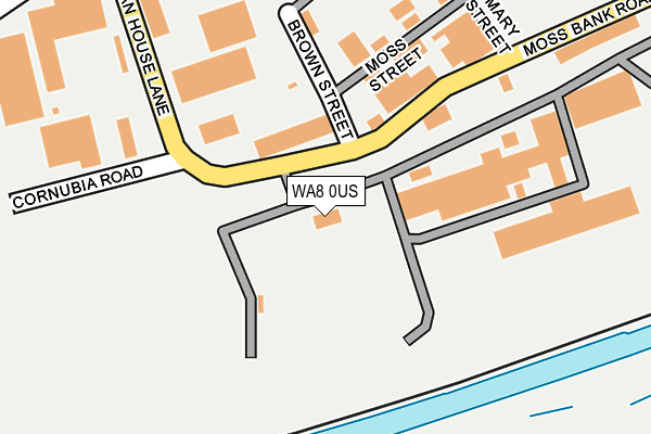 WA8 0US map - OS OpenMap – Local (Ordnance Survey) WA8 0US map - OS OpenMap – Local (Ordnance Survey)