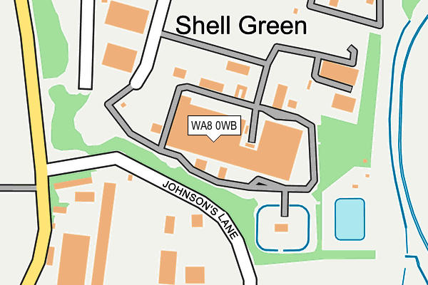 WA8 0WB map - OS OpenMap – Local (Ordnance Survey) WA8 0WB map - OS OpenMap – Local (Ordnance Survey)