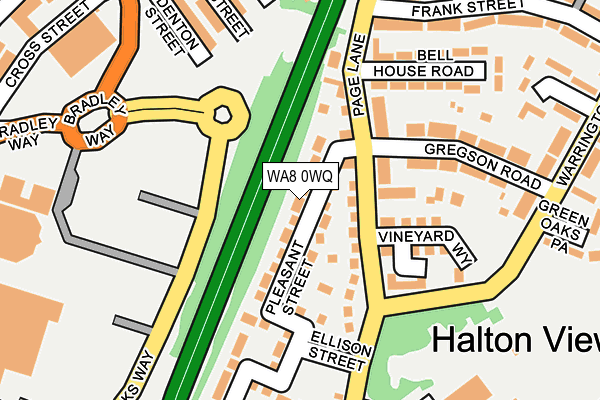 WA8 0WQ map - OS OpenMap – Local (Ordnance Survey) WA8 0WQ map - OS OpenMap – Local (Ordnance Survey)