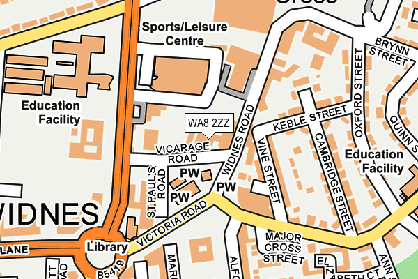 WA8 2ZZ map - OS OpenMap – Local (Ordnance Survey) WA8 2ZZ map - OS OpenMap – Local (Ordnance Survey)