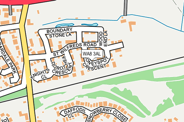 WA8 3AL map - OS OpenMap – Local (Ordnance Survey) WA8 3AL map - OS OpenMap – Local (Ordnance Survey)
