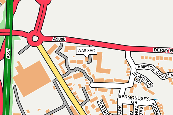 WA8 3AQ map - OS OpenMap – Local (Ordnance Survey) WA8 3AQ map - OS OpenMap – Local (Ordnance Survey)