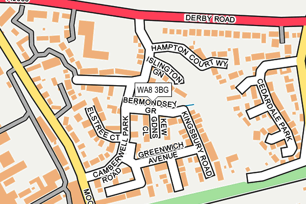 WA8 3BG map - OS OpenMap – Local (Ordnance Survey) WA8 3BG map - OS OpenMap – Local (Ordnance Survey)