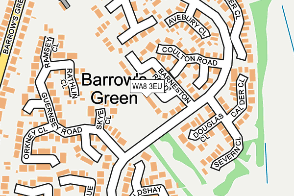 WA8 3EU map - OS OpenMap – Local (Ordnance Survey) WA8 3EU map - OS OpenMap – Local (Ordnance Survey)