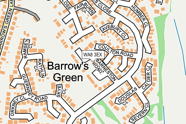 WA8 3EX map - OS OpenMap – Local (Ordnance Survey) WA8 3EX map - OS OpenMap – Local (Ordnance Survey)