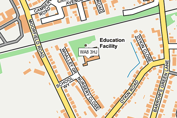 WA8 3HJ map - OS OpenMap – Local (Ordnance Survey) WA8 3HJ map - OS OpenMap – Local (Ordnance Survey)
