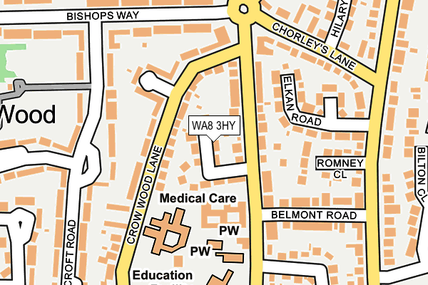 WA8 3HY map - OS OpenMap – Local (Ordnance Survey) WA8 3HY map - OS OpenMap – Local (Ordnance Survey)