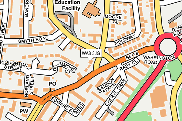 WA8 3JG map - OS OpenMap – Local (Ordnance Survey) WA8 3JG map - OS OpenMap – Local (Ordnance Survey)