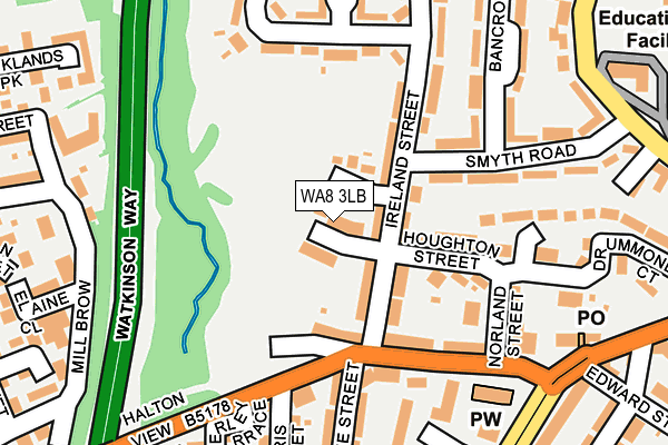 WA8 3LB map - OS OpenMap – Local (Ordnance Survey) WA8 3LB map - OS OpenMap – Local (Ordnance Survey)