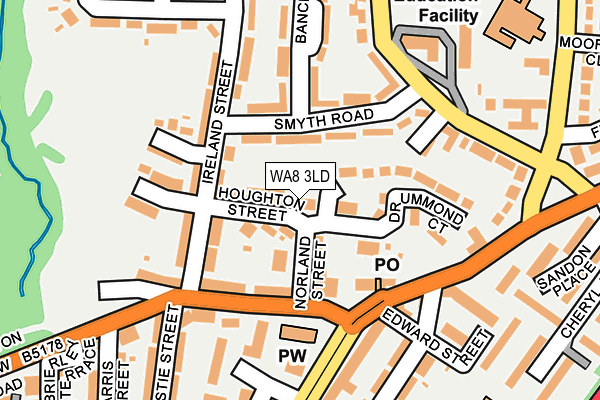 WA8 3LD map - OS OpenMap – Local (Ordnance Survey) WA8 3LD map - OS OpenMap – Local (Ordnance Survey)