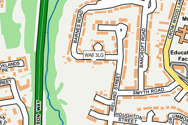 WA8 3LG map - OS OpenMap – Local (Ordnance Survey) WA8 3LG map - OS OpenMap – Local (Ordnance Survey)
