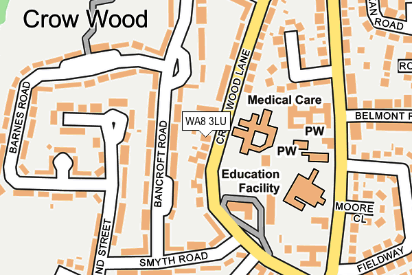 WA8 3LU map - OS OpenMap – Local (Ordnance Survey) WA8 3LU map - OS OpenMap – Local (Ordnance Survey)