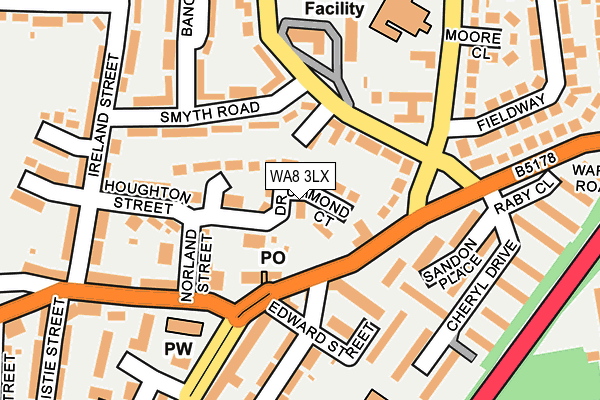 WA8 3LX map - OS OpenMap – Local (Ordnance Survey) WA8 3LX map - OS OpenMap – Local (Ordnance Survey)