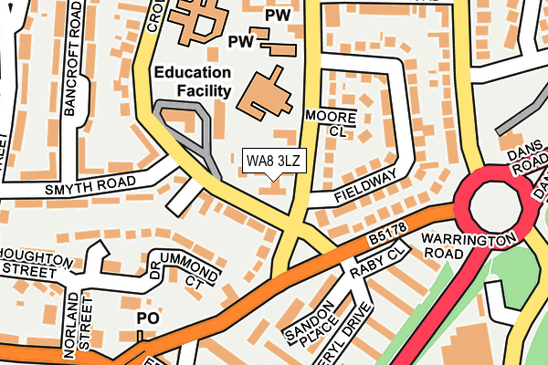 WA8 3LZ map - OS OpenMap – Local (Ordnance Survey) WA8 3LZ map - OS OpenMap – Local (Ordnance Survey)