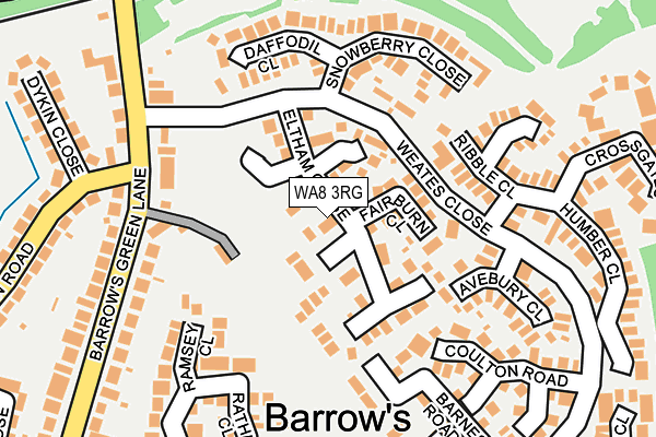 WA8 3RG map - OS OpenMap – Local (Ordnance Survey) WA8 3RG map - OS OpenMap – Local (Ordnance Survey)