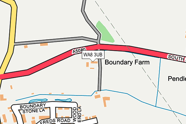 WA8 3UB map - OS OpenMap – Local (Ordnance Survey) WA8 3UB map - OS OpenMap – Local (Ordnance Survey)