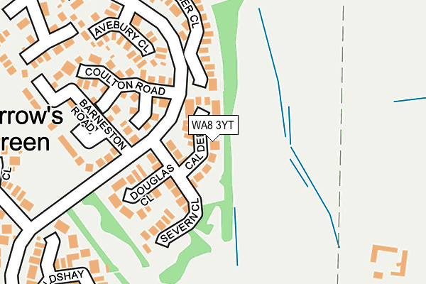 WA8 3YT map - OS OpenMap – Local (Ordnance Survey) WA8 3YT map - OS OpenMap – Local (Ordnance Survey)