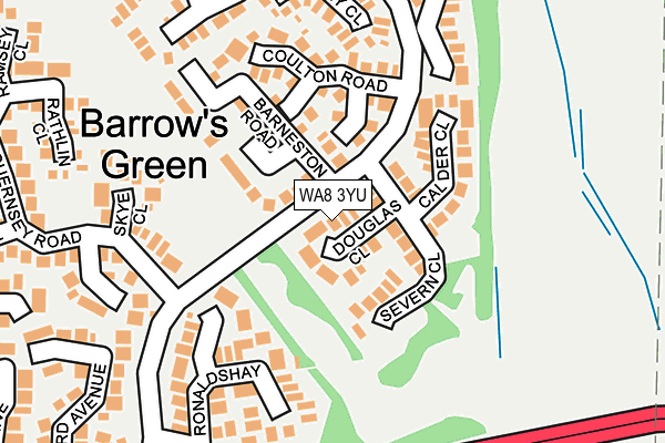 WA8 3YU map - OS OpenMap – Local (Ordnance Survey) WA8 3YU map - OS OpenMap – Local (Ordnance Survey)