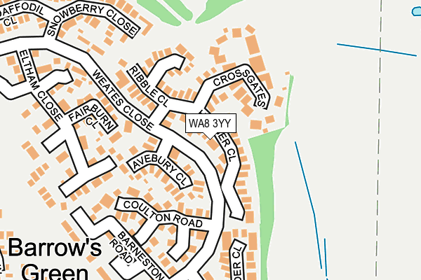 WA8 3YY map - OS OpenMap – Local (Ordnance Survey) WA8 3YY map - OS OpenMap – Local (Ordnance Survey)