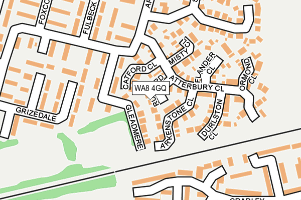 WA8 4GQ map - OS OpenMap – Local (Ordnance Survey) WA8 4GQ map - OS OpenMap – Local (Ordnance Survey)
