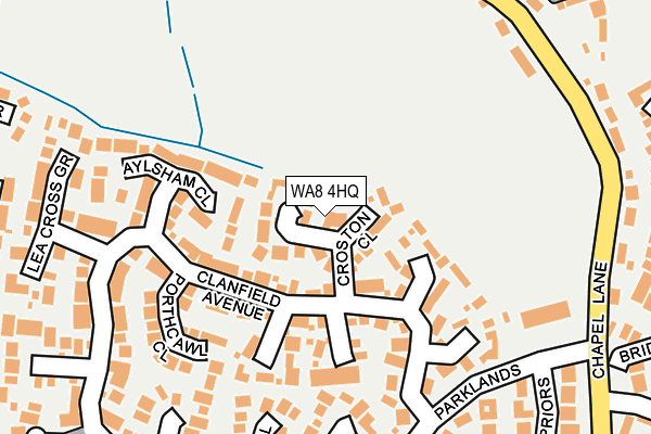 WA8 4HQ map - OS OpenMap – Local (Ordnance Survey) WA8 4HQ map - OS OpenMap – Local (Ordnance Survey)