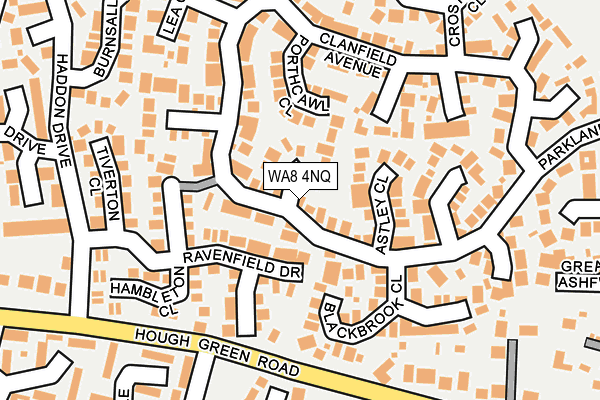 WA8 4NQ map - OS OpenMap – Local (Ordnance Survey) WA8 4NQ map - OS OpenMap – Local (Ordnance Survey)