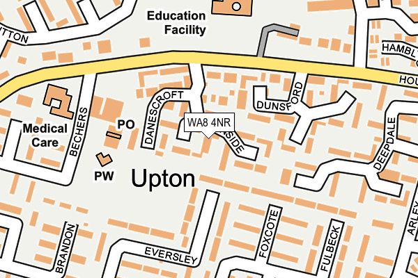WA8 4NR map - OS OpenMap – Local (Ordnance Survey) WA8 4NR map - OS OpenMap – Local (Ordnance Survey)