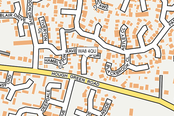 WA8 4QU map - OS OpenMap – Local (Ordnance Survey) WA8 4QU map - OS OpenMap – Local (Ordnance Survey)