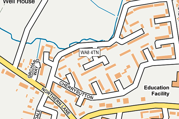 WA8 4TN map - OS OpenMap – Local (Ordnance Survey) WA8 4TN map - OS OpenMap – Local (Ordnance Survey)
