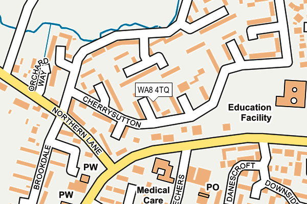 WA8 4TQ map - OS OpenMap – Local (Ordnance Survey) WA8 4TQ map - OS OpenMap – Local (Ordnance Survey)